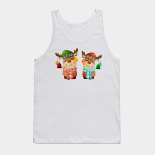 Cute reindeers christmas Tank Top